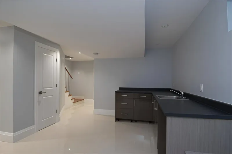Completed Kingdom basement kitchen