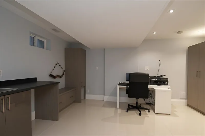 Completed Kingdom basement living area