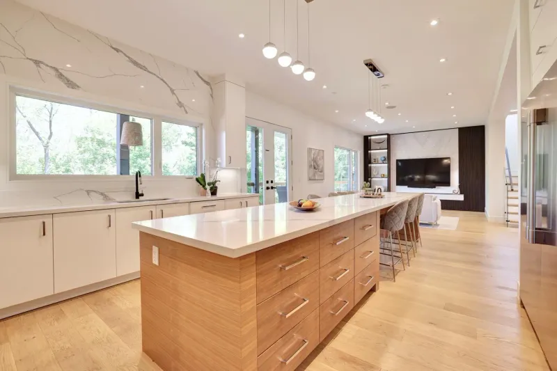 Riverview kitchen range and millwork