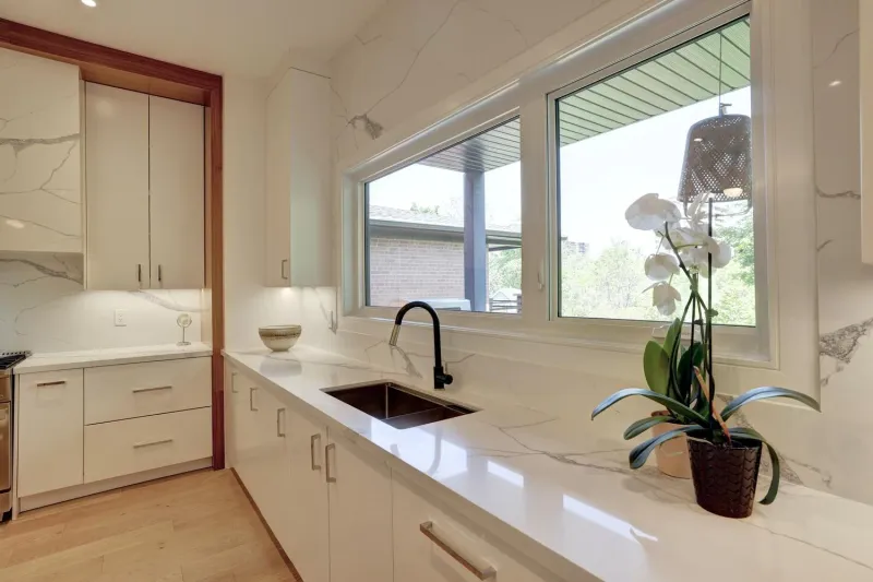 Riverview kitchen sink and window
